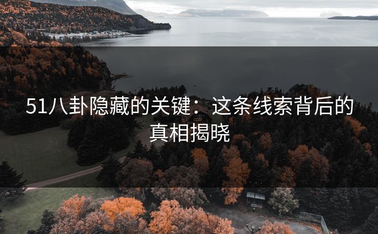 51八卦隐藏的关键：这条线索背后的真相揭晓